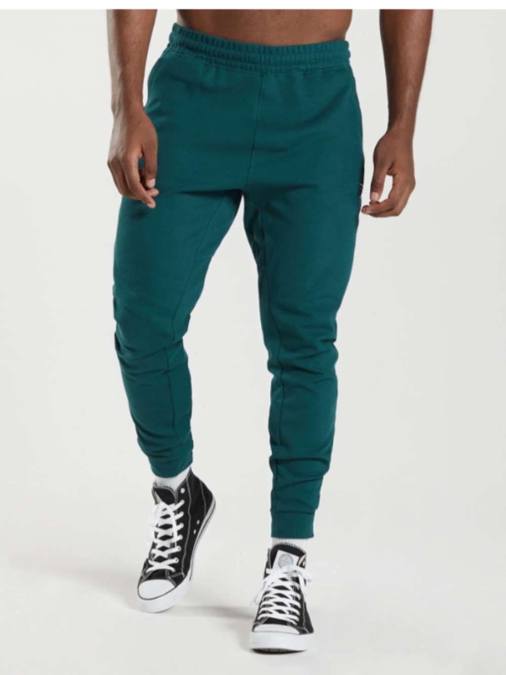 GYMSHARK React Men’s Slim Fit Joggers Winter Teal Size XL